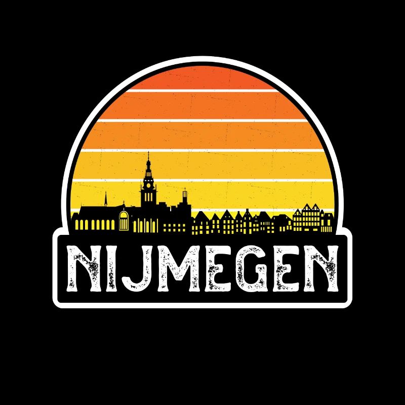Nimègue Pays-Bas Flag Skyline Souvenir de voyage