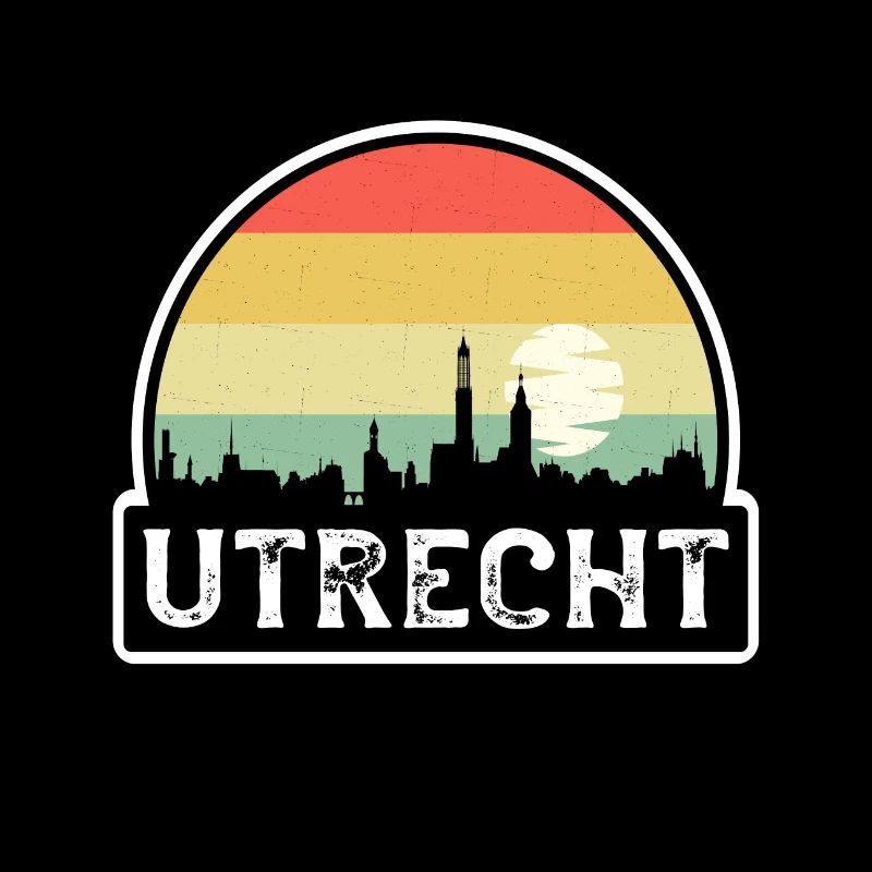 Utrecht Pays-Bas Flag Skyline Souvenir de voyage