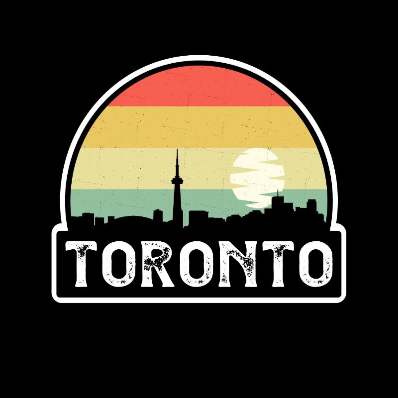 Souvenir de voyage de Toronto Canada Flag Skyline