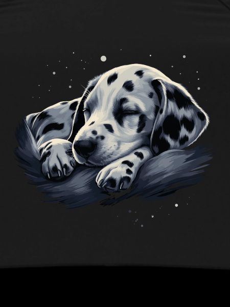 Sleeping Dalmatian puppy