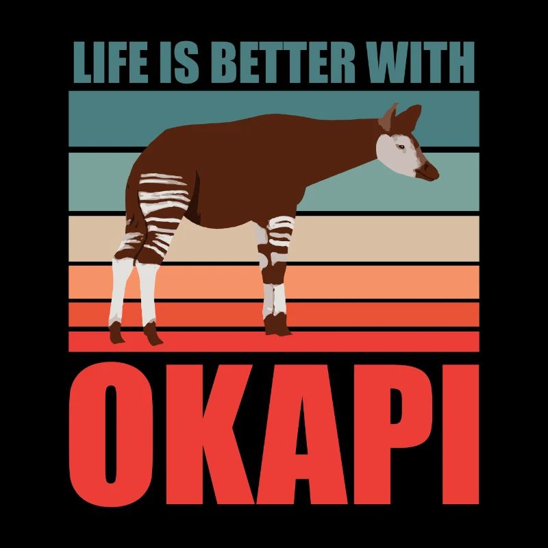Okapi im Einklang mit der Natur
