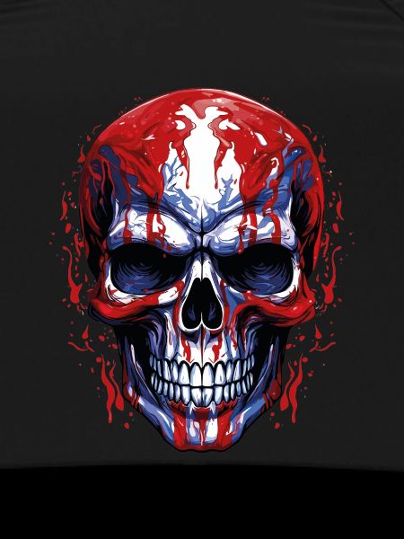 Flags Skull Graphic
