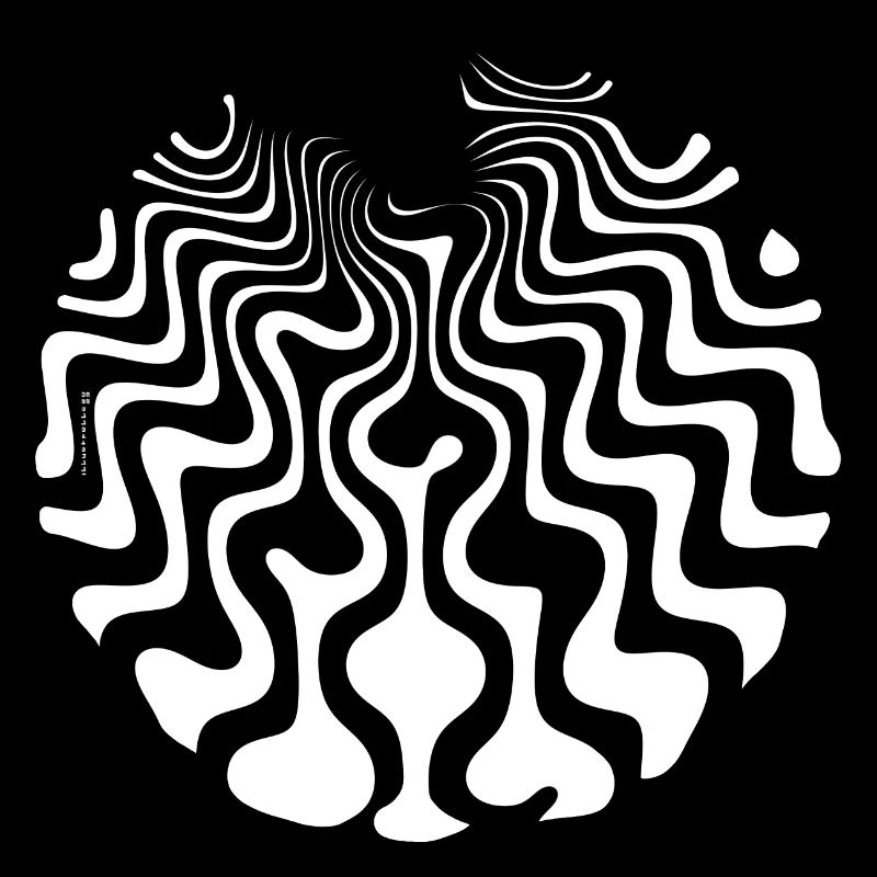 psychedelic waves - curvy sixties Wellen Wasser