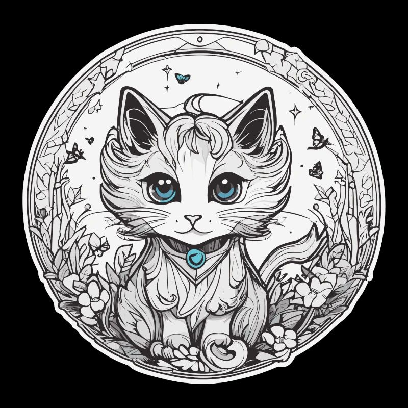 Cat with blue eyes