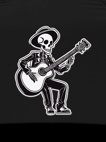Guitar playing Skeleton