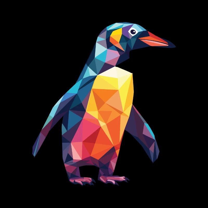 Pingouin Aquarelle colorée Illustration d’animaux