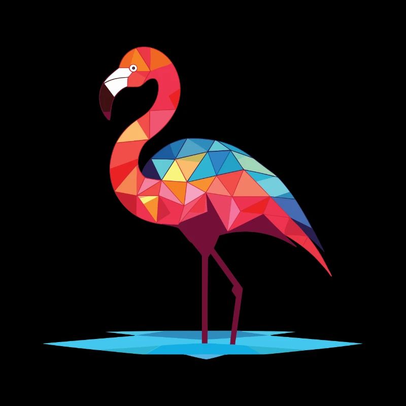 Flamingo Aquarelle colorée Illustration d’animaux