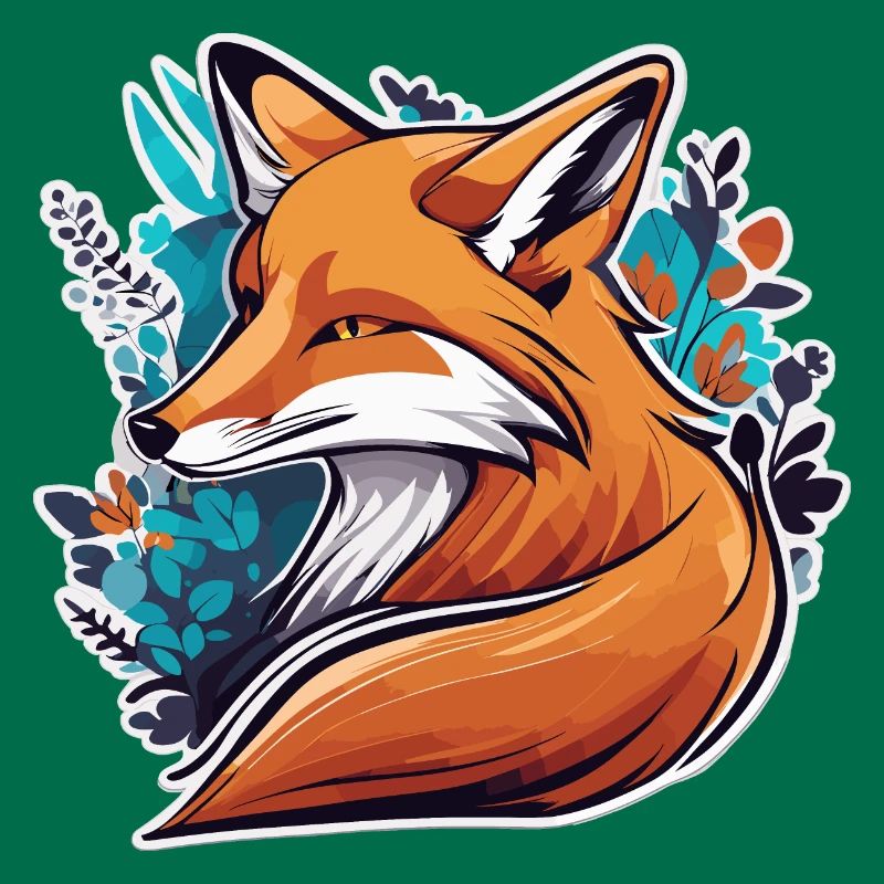 Fox Sticker Design