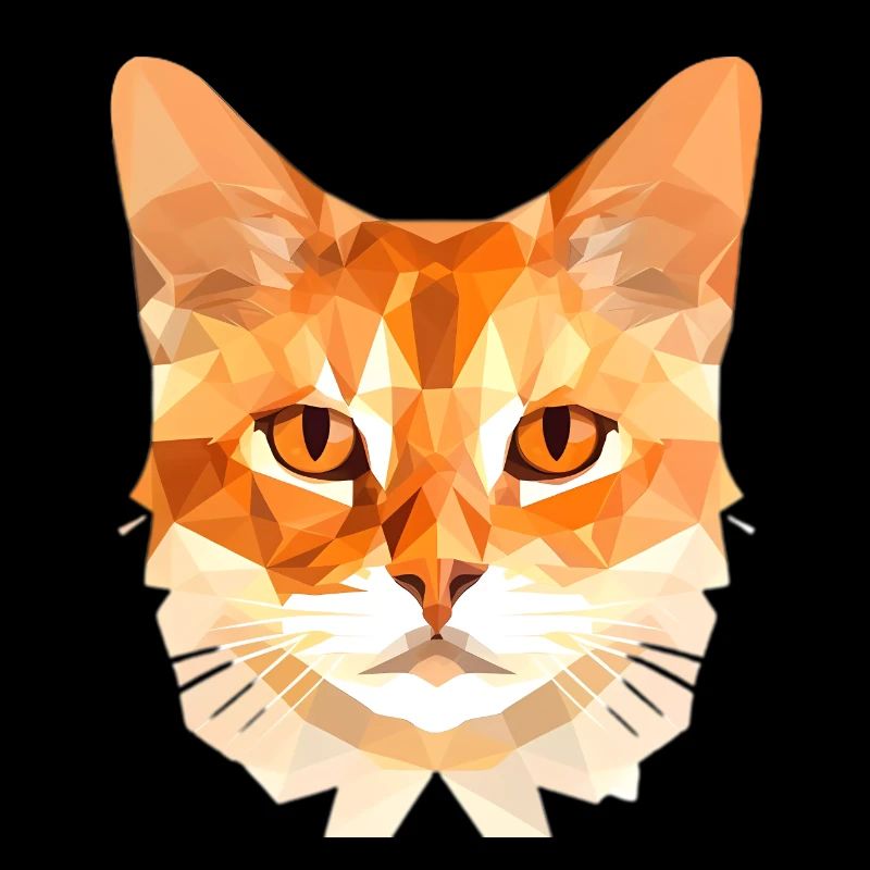 Chat polygonal