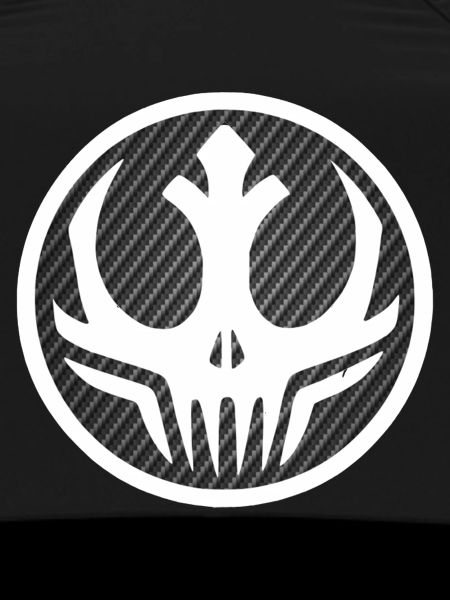 Kohlenstofffaser Skull Kreis