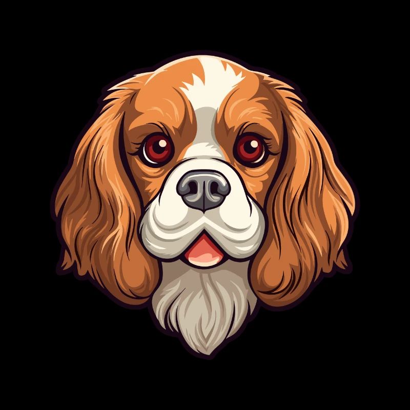 Cavalier King Charles Spaniel Hunderasse Cartoon Ka