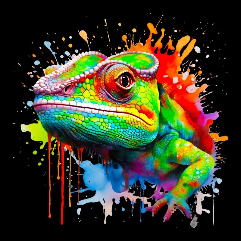 Chamäleon in Farben