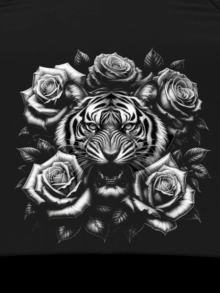 Tigers and roses