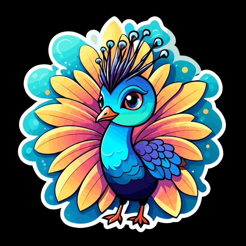 Peacock Bird Drawing