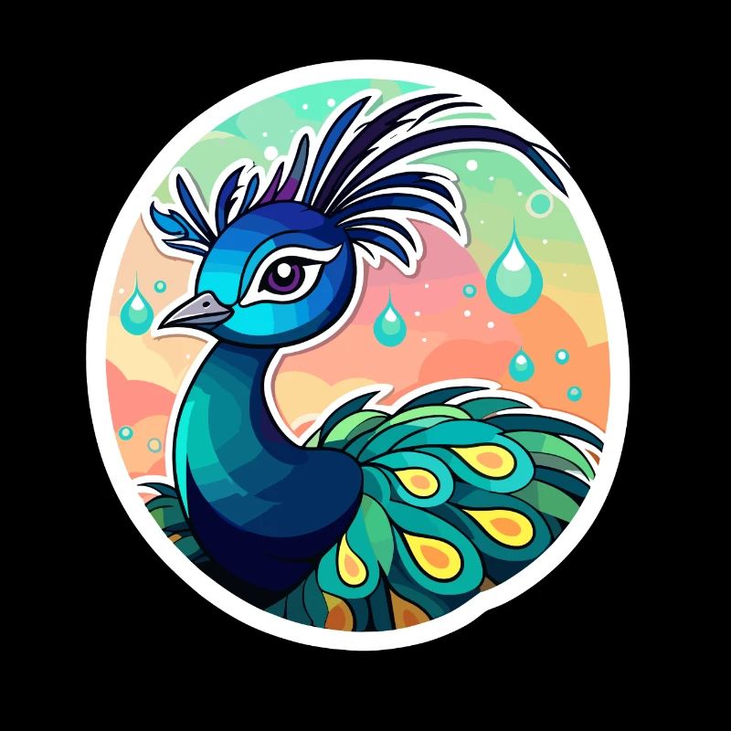 Peacock Bird Drawing
