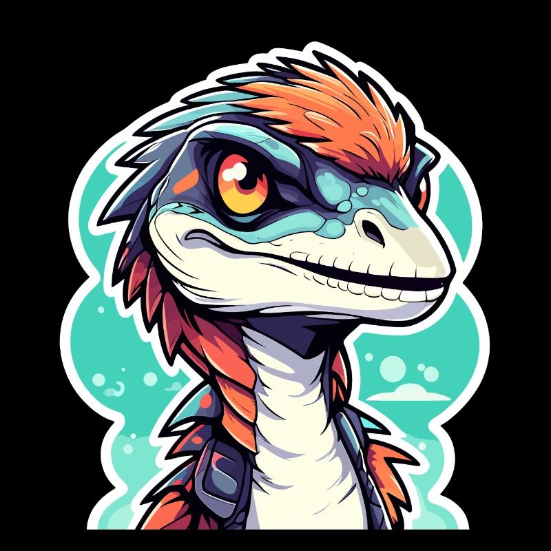 Dessin de dinosaure Velociraptor