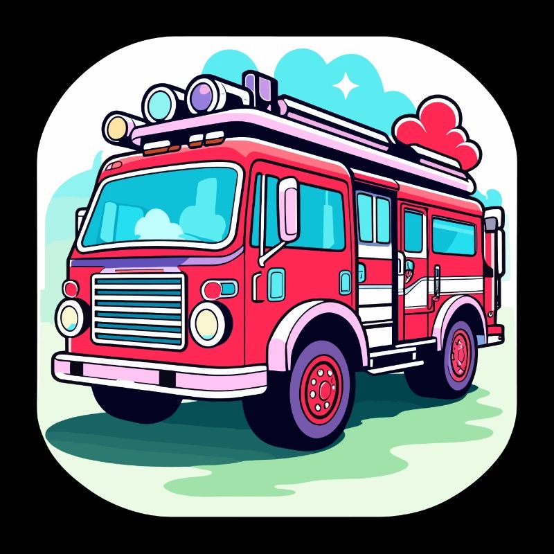Fire truck illustration