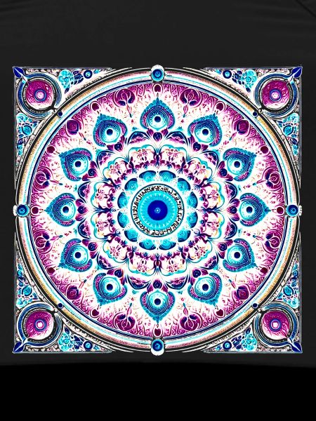 Orbital Mandala Blue-Pink