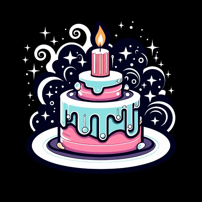 Illustration de gâteau d’anniversaire