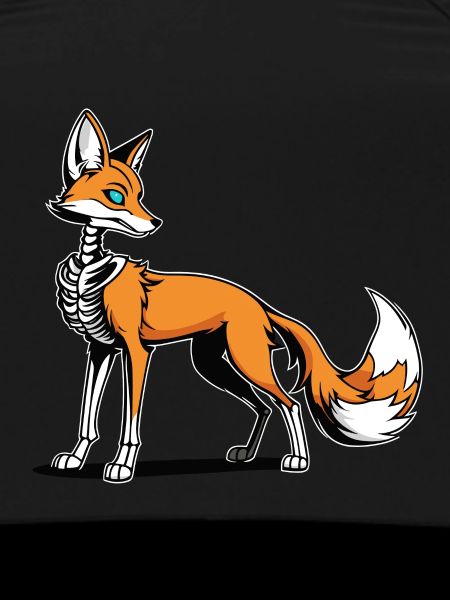 Fox Skeleton Illustration