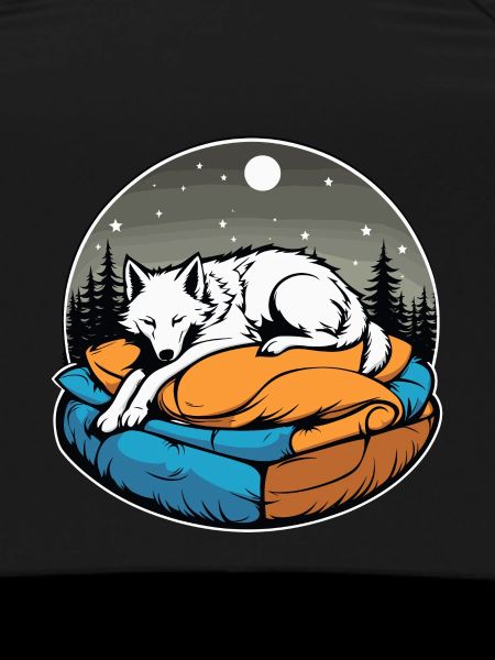 Sleeping Wolf Illustration