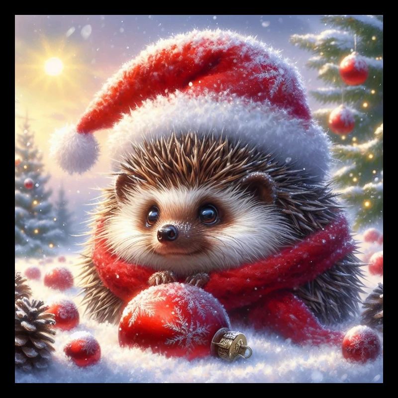 Hérisson de Noël