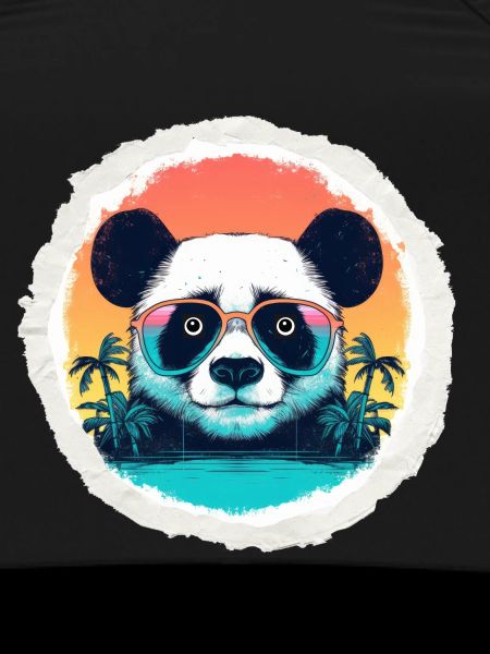 Bébé panda en vacances