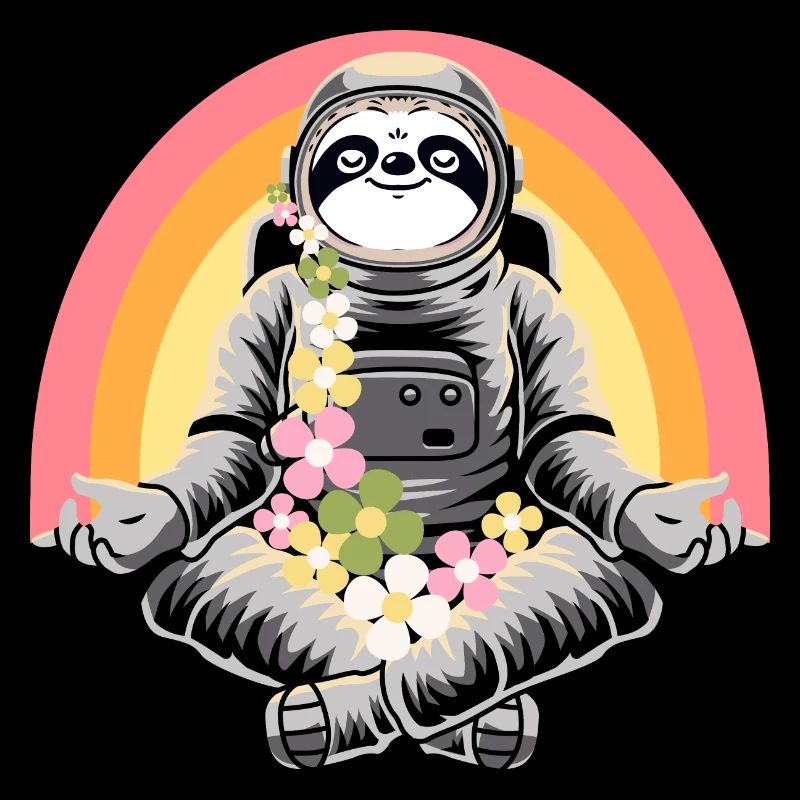 Sloth doing yoga