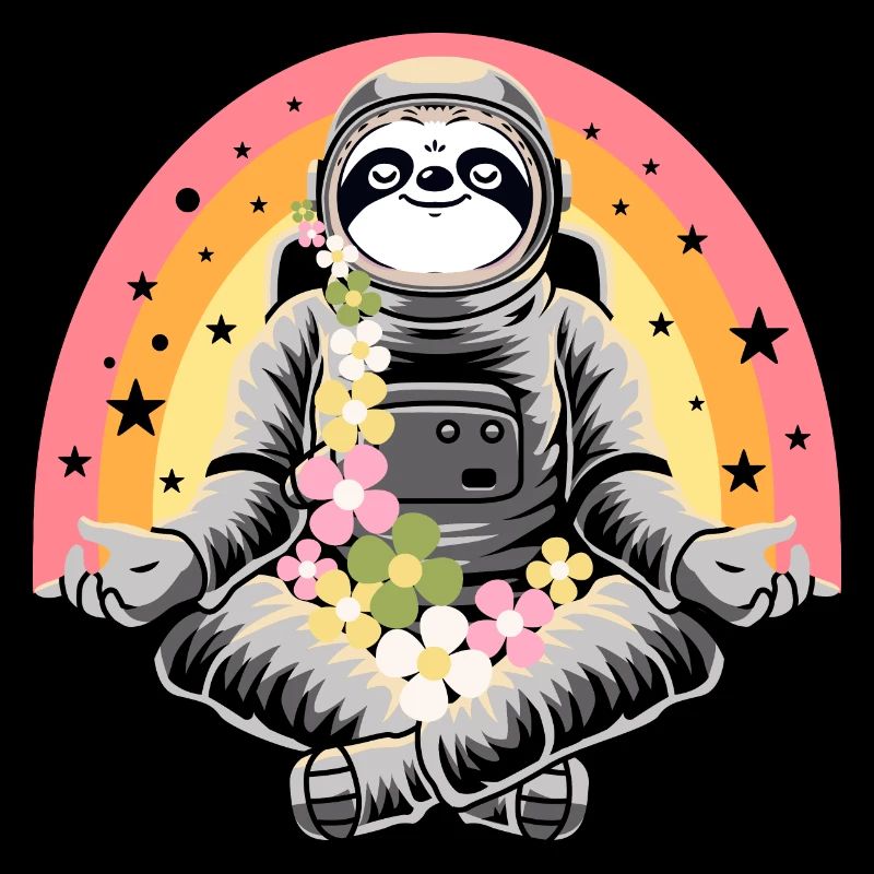 Sloth doing yoga