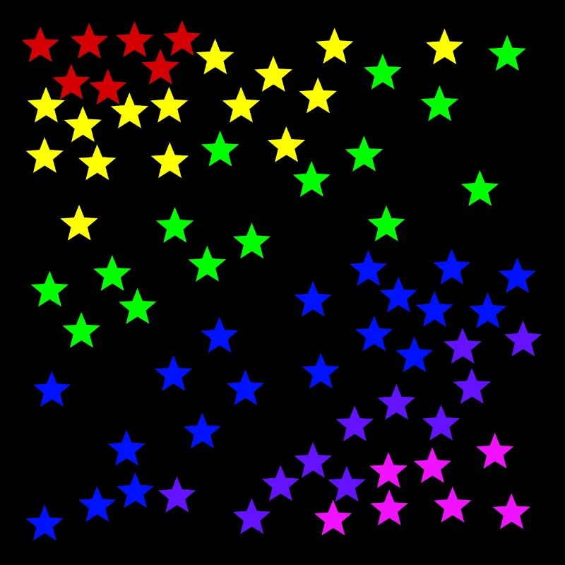 Regenbogen Sterne bunt Geschenkidee