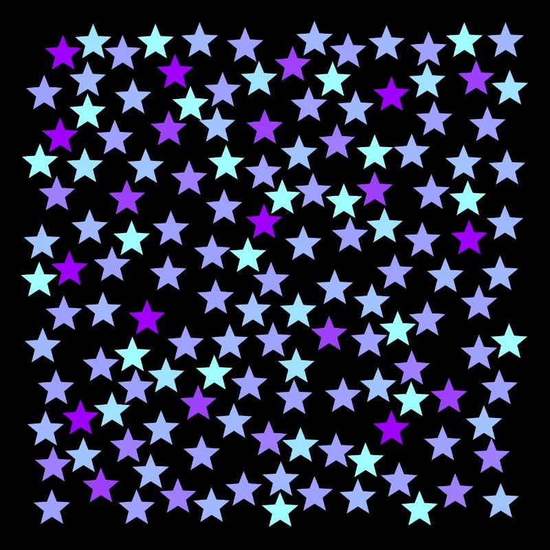 Purple lavender turquoise light blue stars gift idea