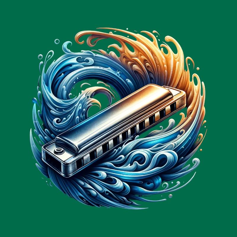Harmonica abstract design