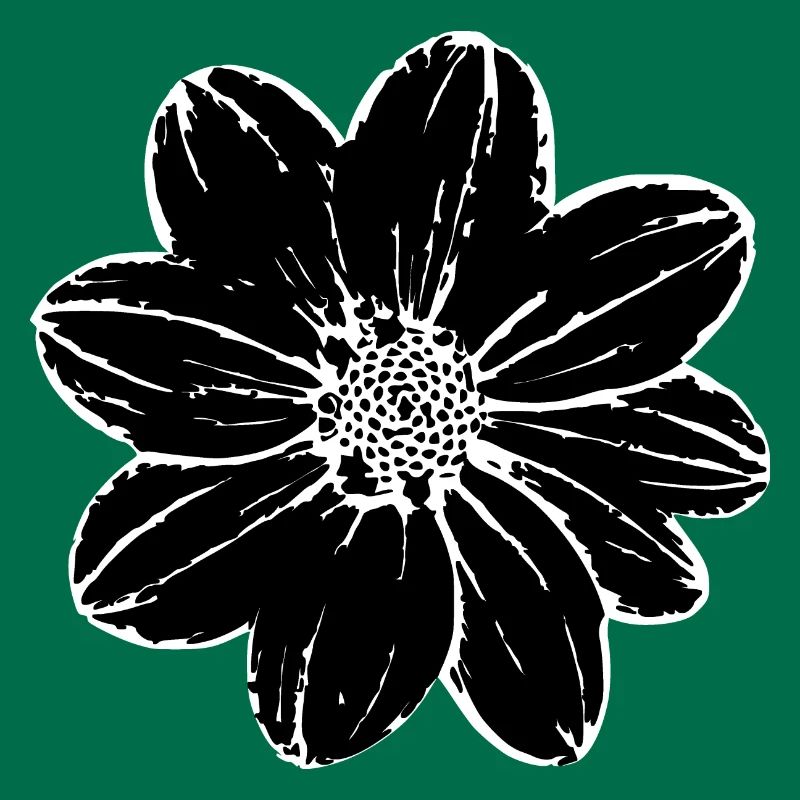 Fleur, Noir, Fleurs, Noir, Fleur