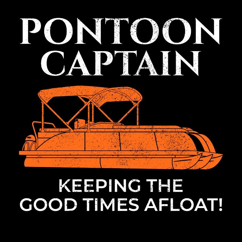 Ponton Bateau Capitaine Navigation De Croisière Pêche Drôle