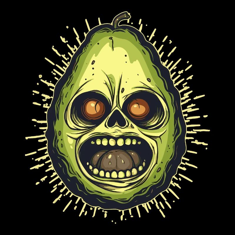 Gruselige Avocado