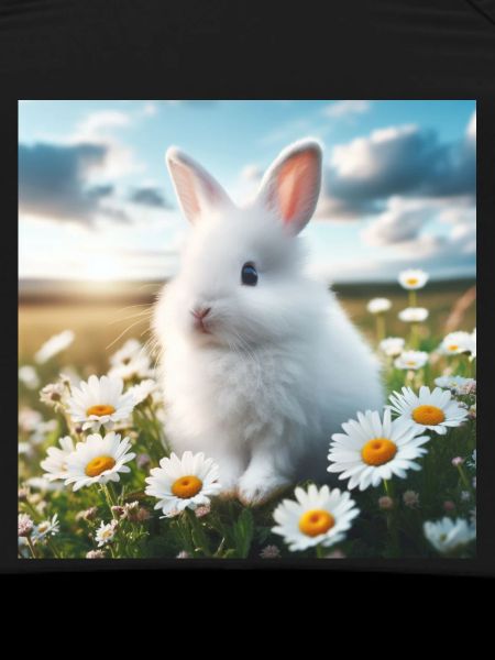 Adorable White Bunny