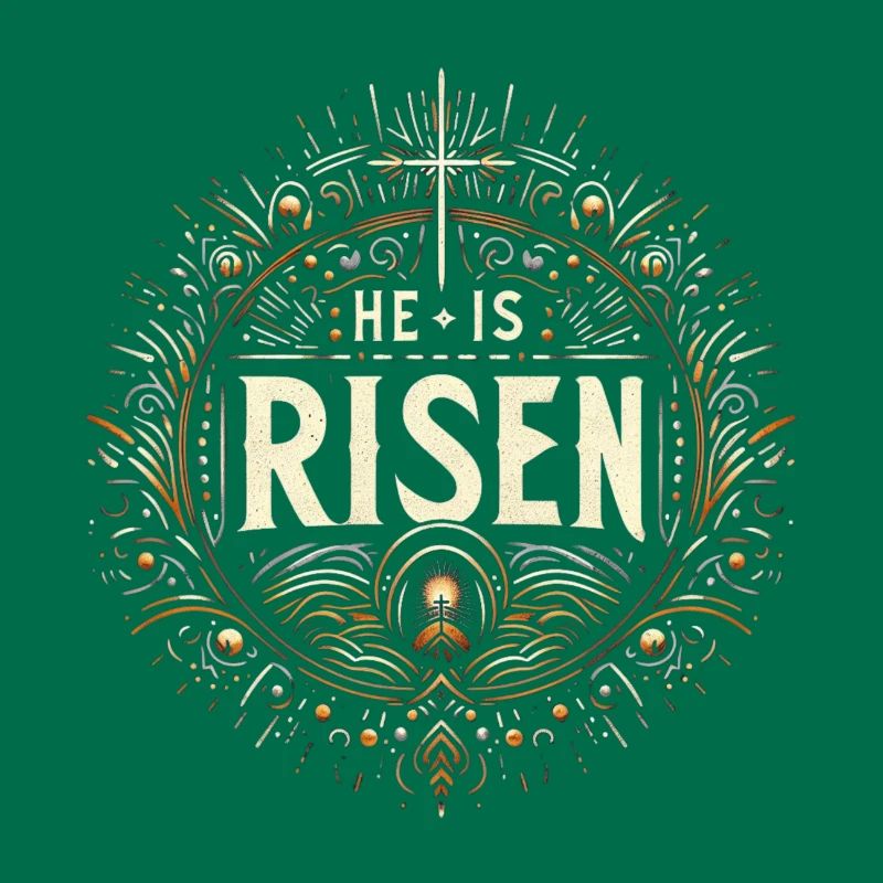 He Is Risen – Easter Ornament