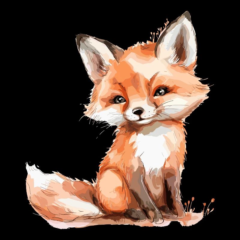Baby fox, petite renard mignon