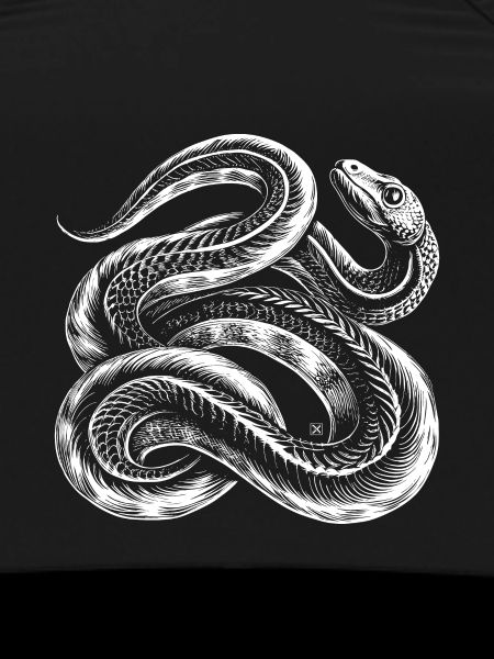 Serpent blanc entrelacé