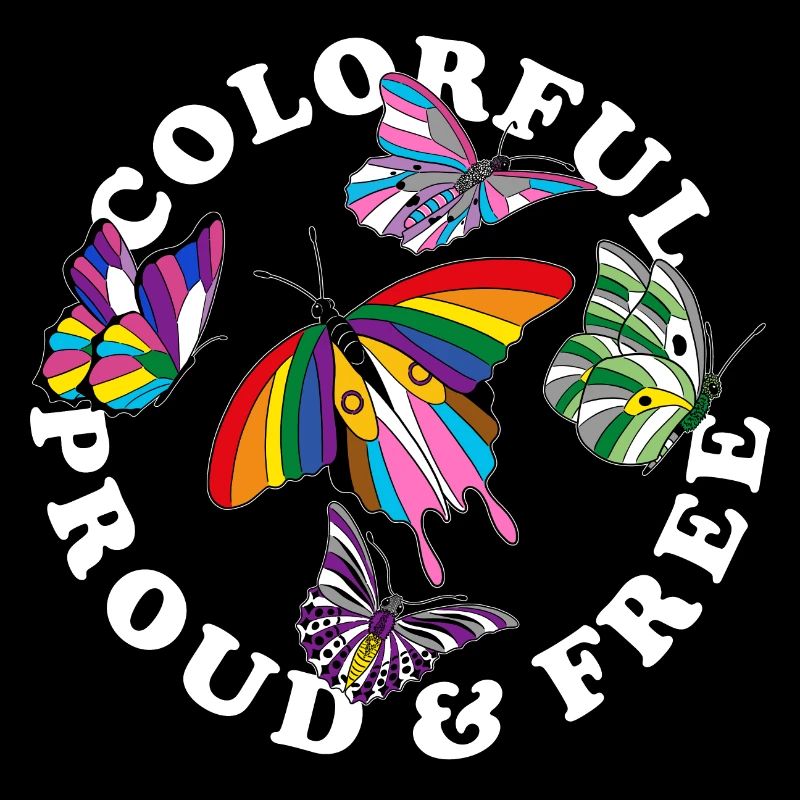 Pride LGBTQ+ Papillon Diversité coloré gratuit