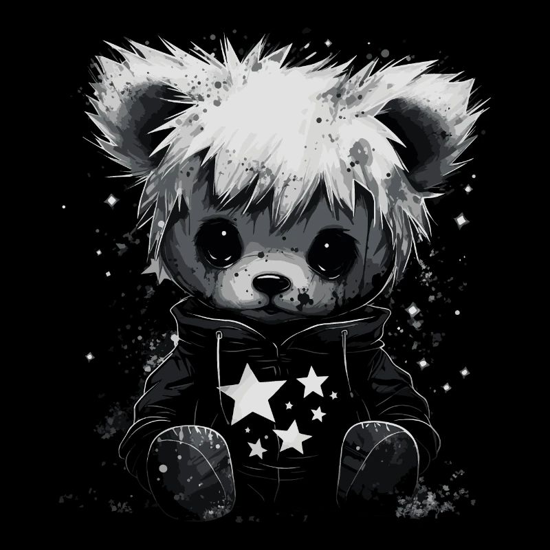 Cute Emo Teddy Bear