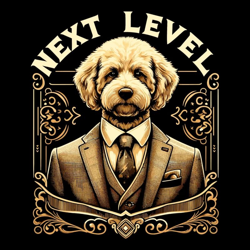 Goldendoodle Dog Next Level Suit Gift