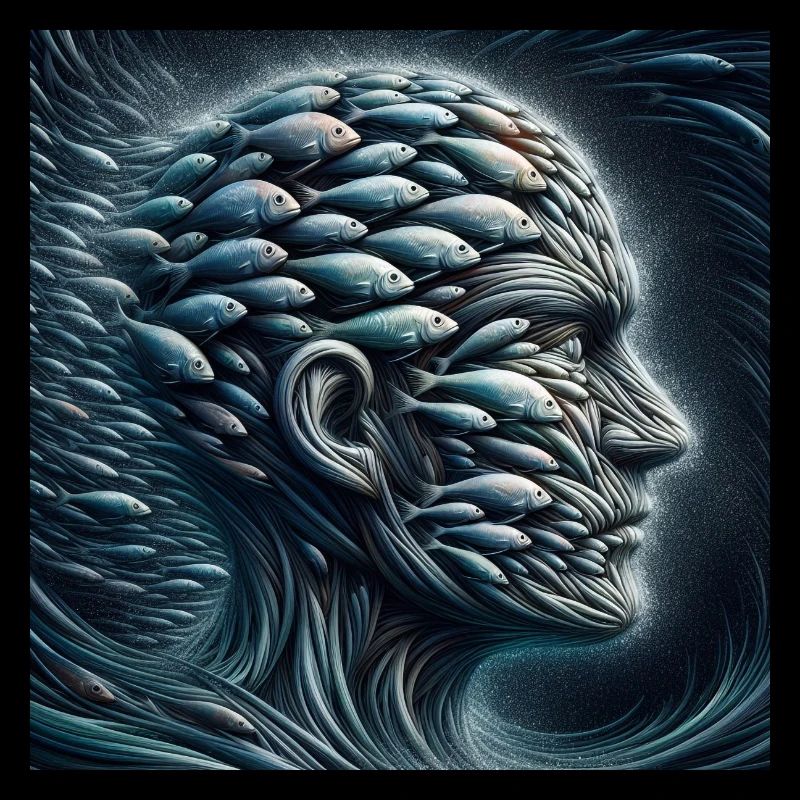 Gesicht aus Fischen 2