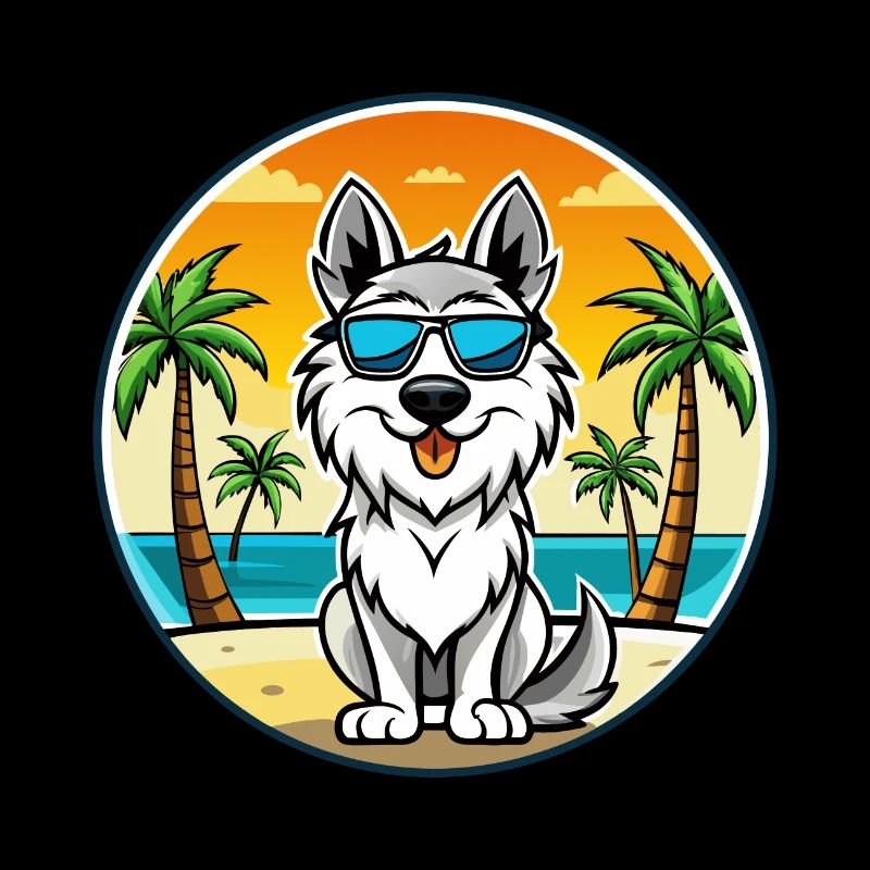 Lunettes de soleil de race de chien de berger des Carpates