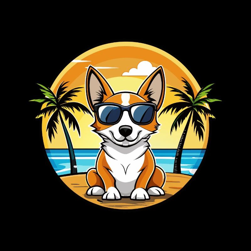 Lunettes de soleil de dessin animé de race de chien Fox Terrier miniature