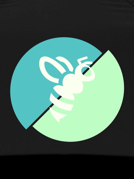 Pastel Green Contrast Bee