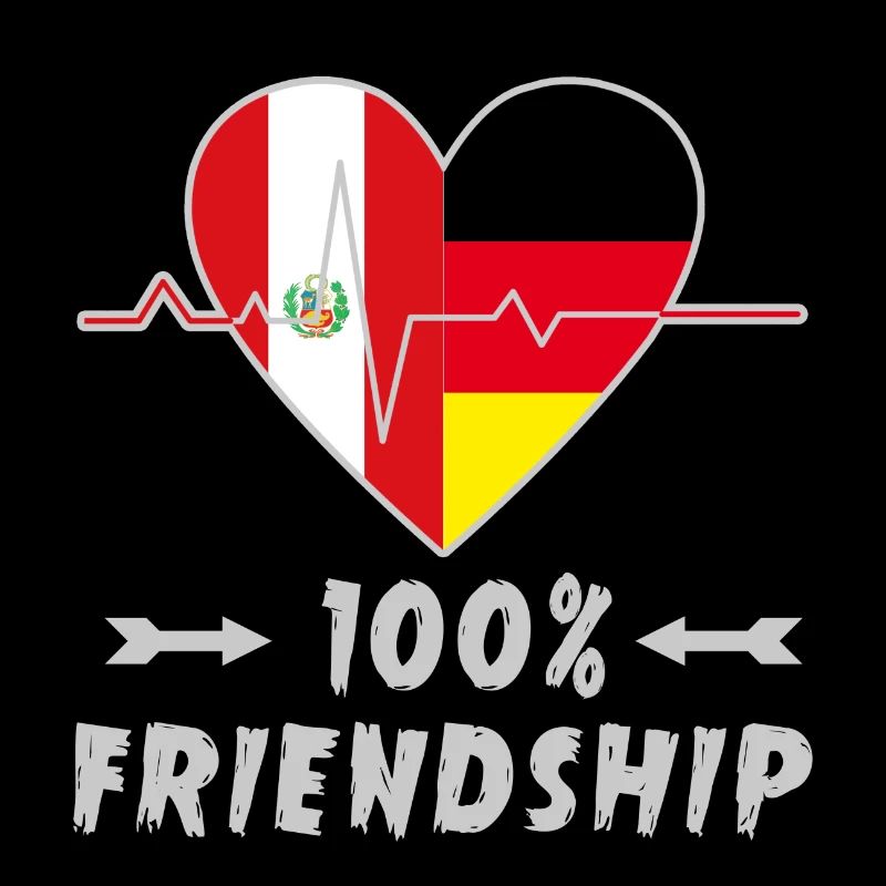 Peru and Germany 100% friendship