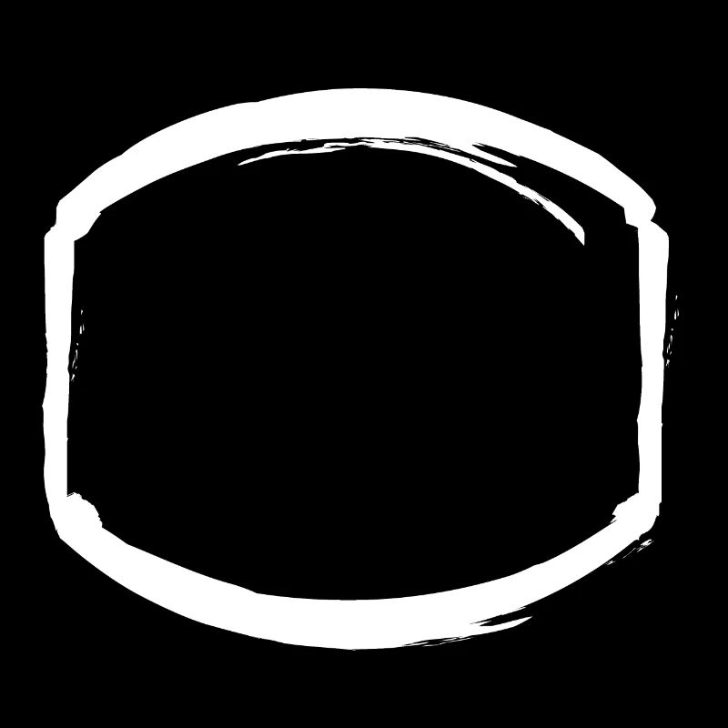 Cadre ovale blanc