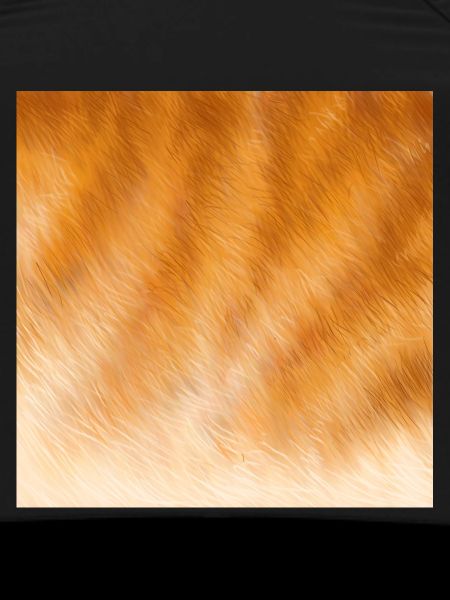 Red cat fur