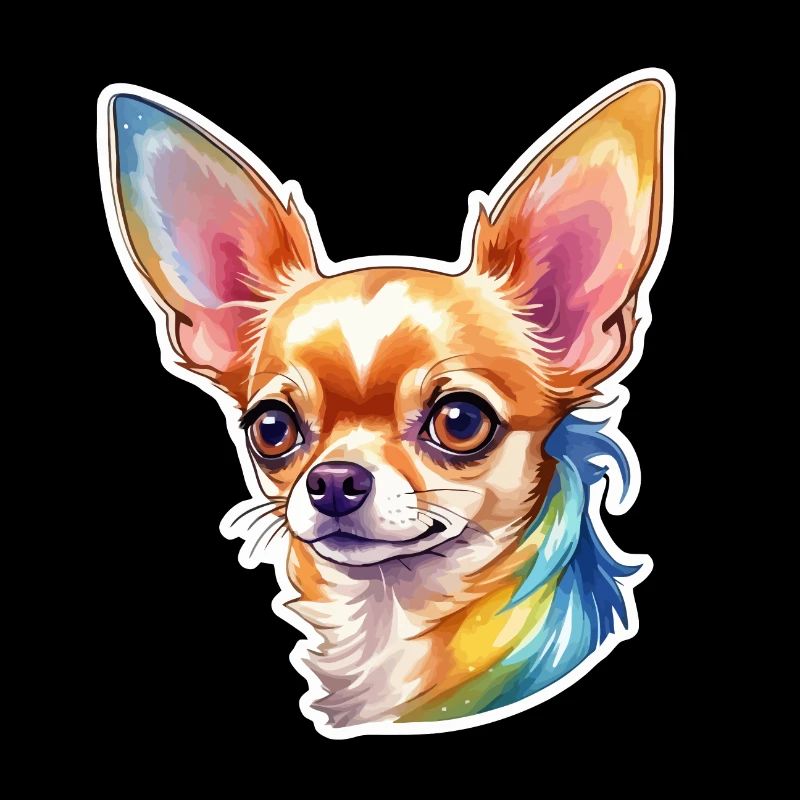 Chihuahua Wasserfarbe